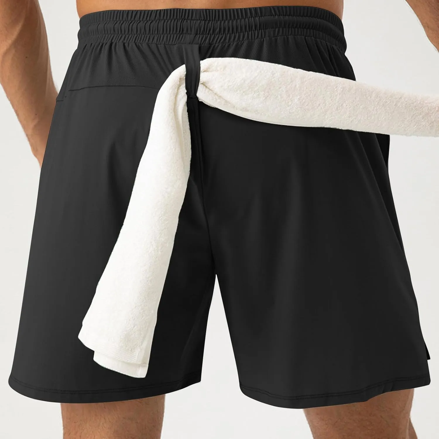 Mens Quick Dry Shorts 5 Inch Running Athletic Short Pants Loose Moisture Wicking Training Sports Pants Workout S-2XL
