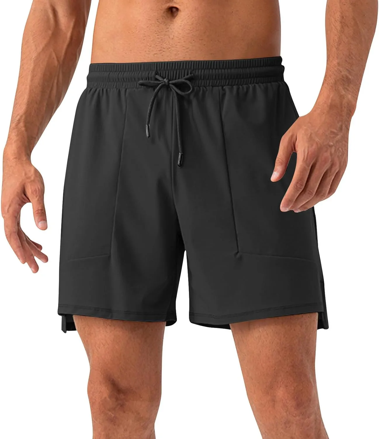 Mens Quick Dry Shorts 5 Inch Running Athletic Short Pants,Loose Moisture Wicking Training Sports Pants,Workout S-2XL