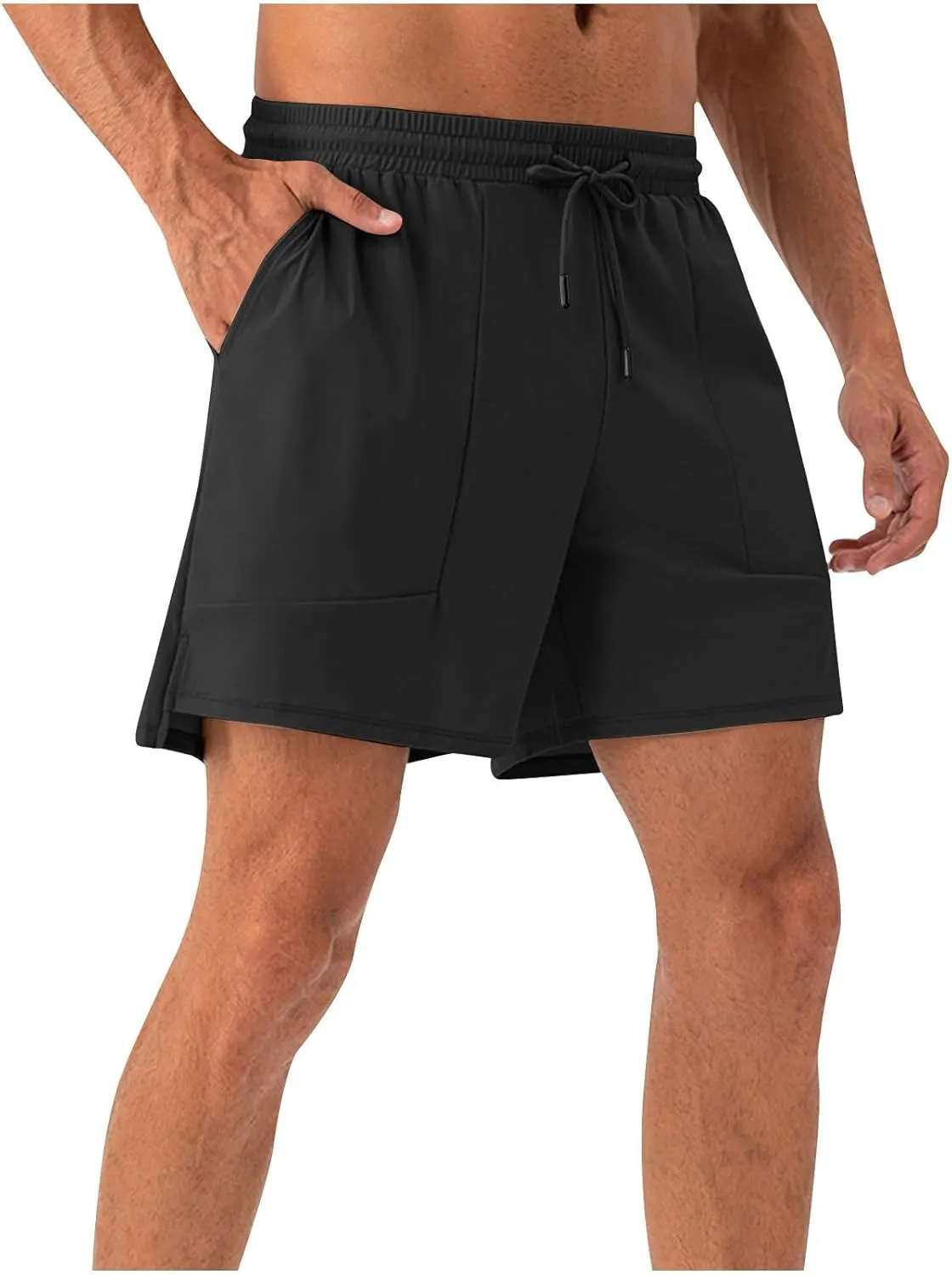 Mens Quick Dry Shorts 5 Inch Running Athletic Short Pants,Loose Moisture Wicking Training Sports Pants,Workout S-2XL