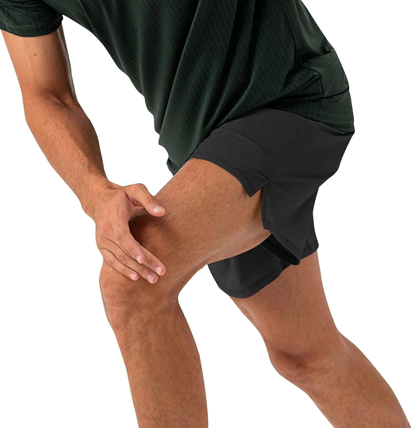 Mens Quick Dry Shorts 5 Inch Running Athletic Short Pants,Loose Moisture Wicking Training Sports Pants,Workout S-2XL
