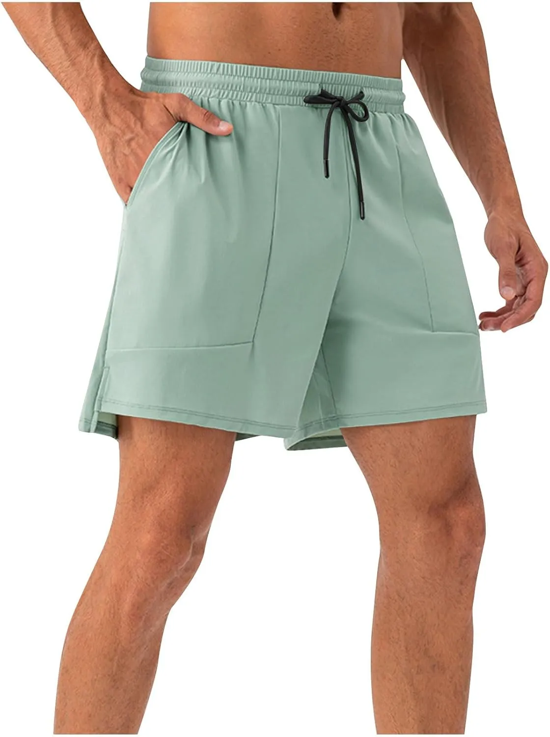 Mens Quick Dry Shorts 5 Inch Running Athletic Short Pants,Loose Moisture Wicking Training Sports Pants,Workout S-2XL
