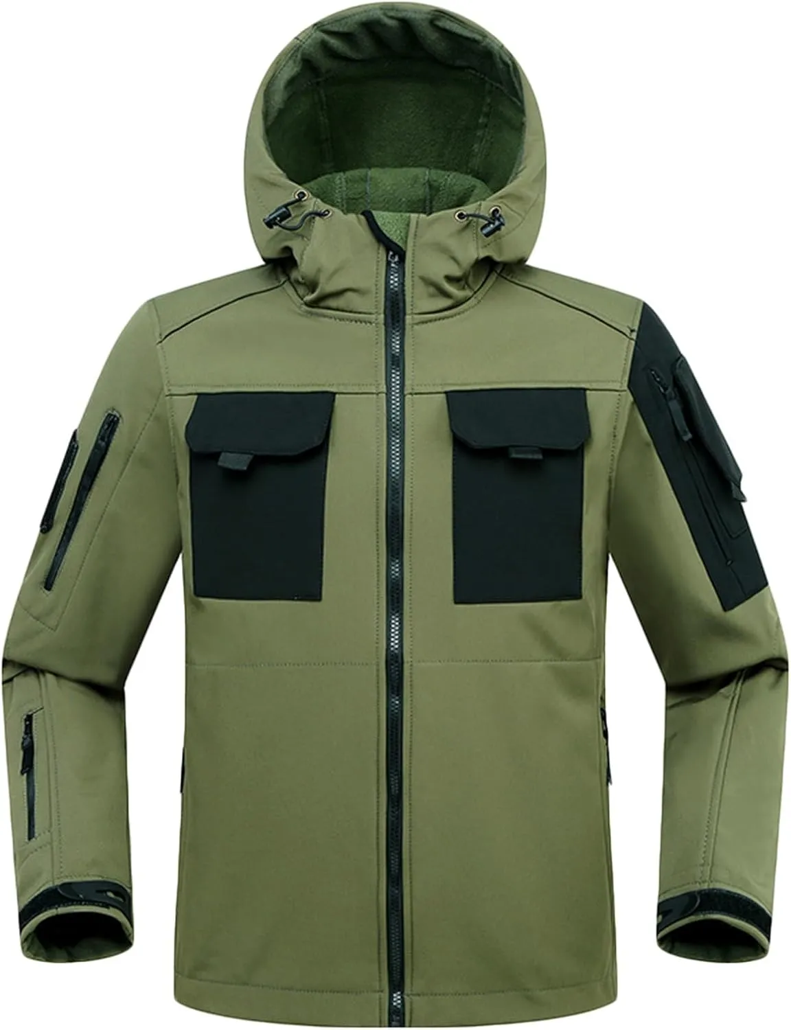 Mens Rain Jackets Waterproof with Hood Military Tactical Jacket Coat Softshell Raincoat for Men Fall Jackets