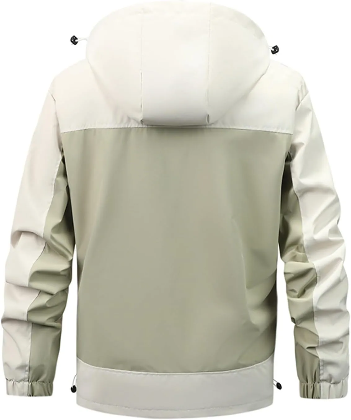 Mens Rain Jackets Waterproof with Hood Outdoor Hiking Raincoats Lightweight Slim Fit Softshell Windbreakers Jackets