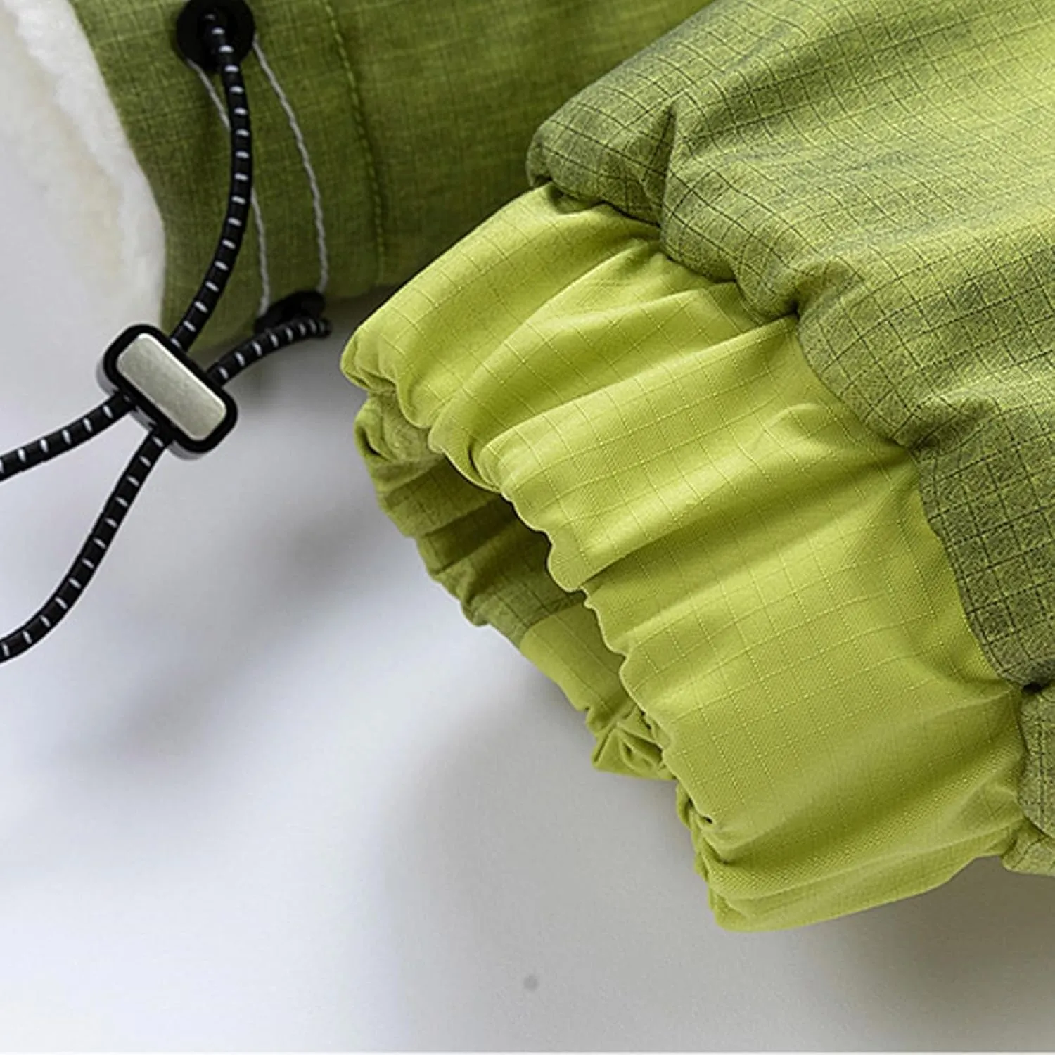 Men's Stitching Drawstring Hooded Fleece Fashion Jacket Coat Outwear Thermal Puffy Winter Jackets Hooded Puffer Coats