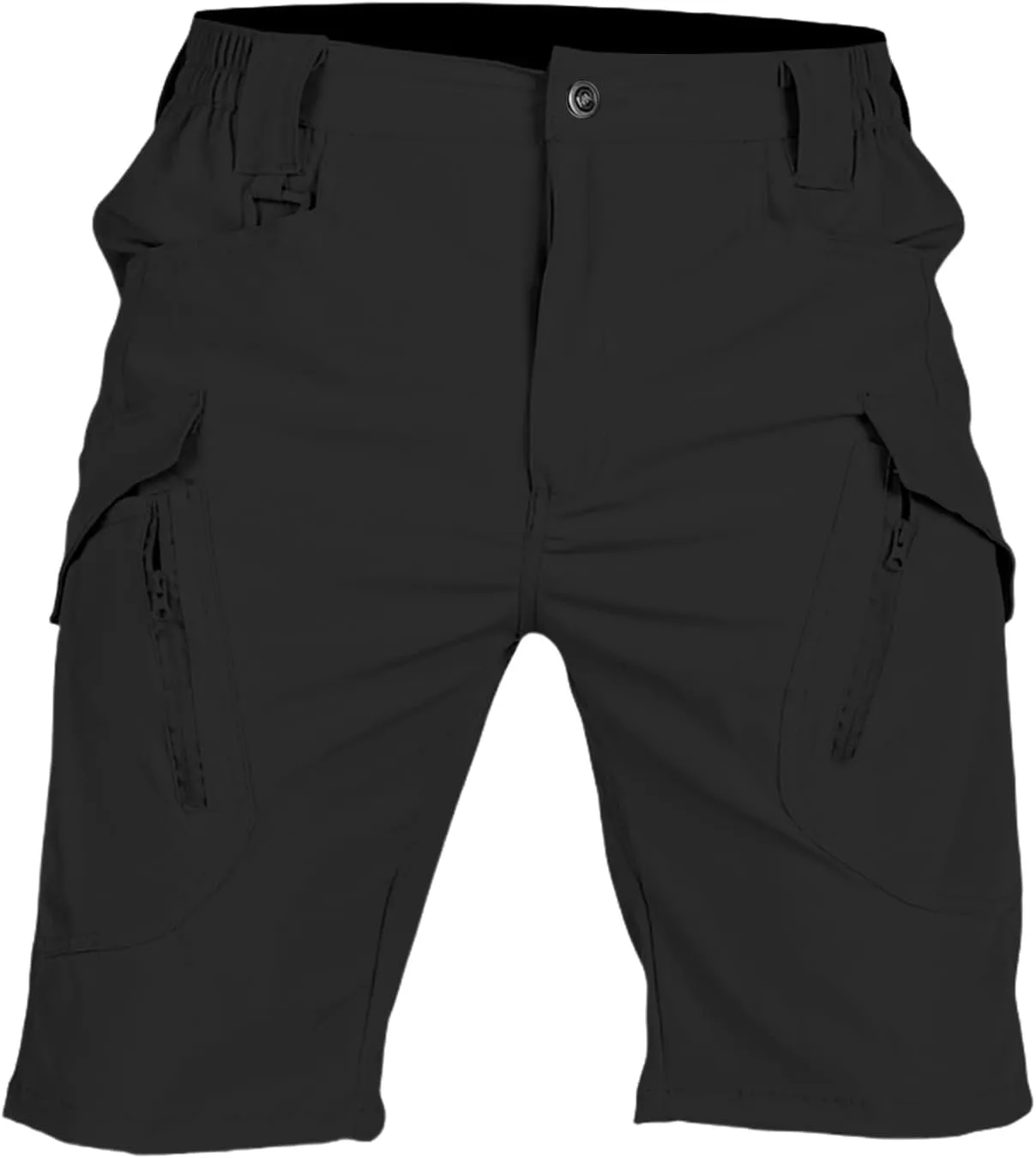 Men's Tactical Cargo Shorts Quick Dry Outdoor Stretch Hiking Shorts Breathable Elastic Waist Pant with Multi Pockets