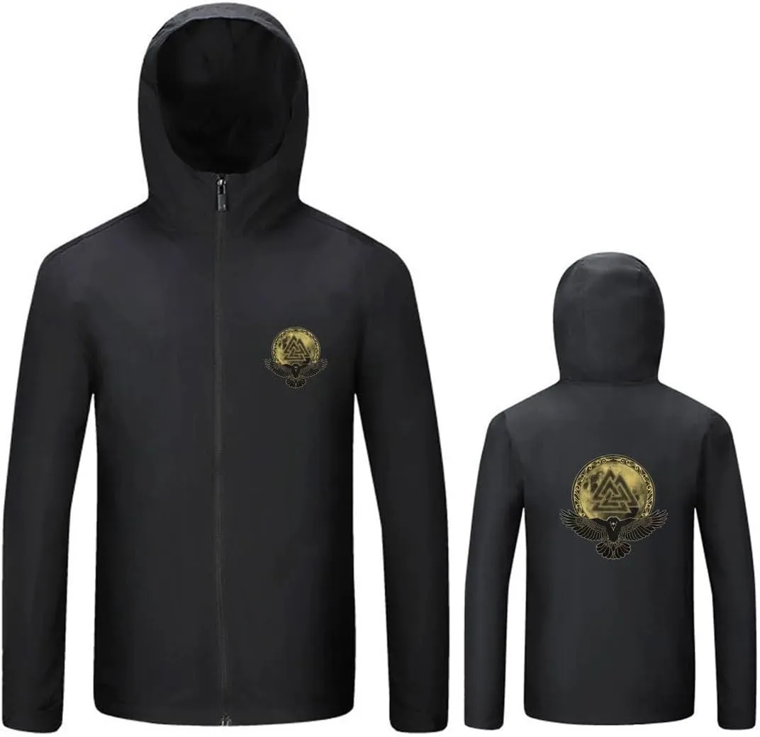 Men's Women's Light Waterproof Rain Jackets for Hiking Golf Outdoor Windproof Comfy Durable Hooded Jackets