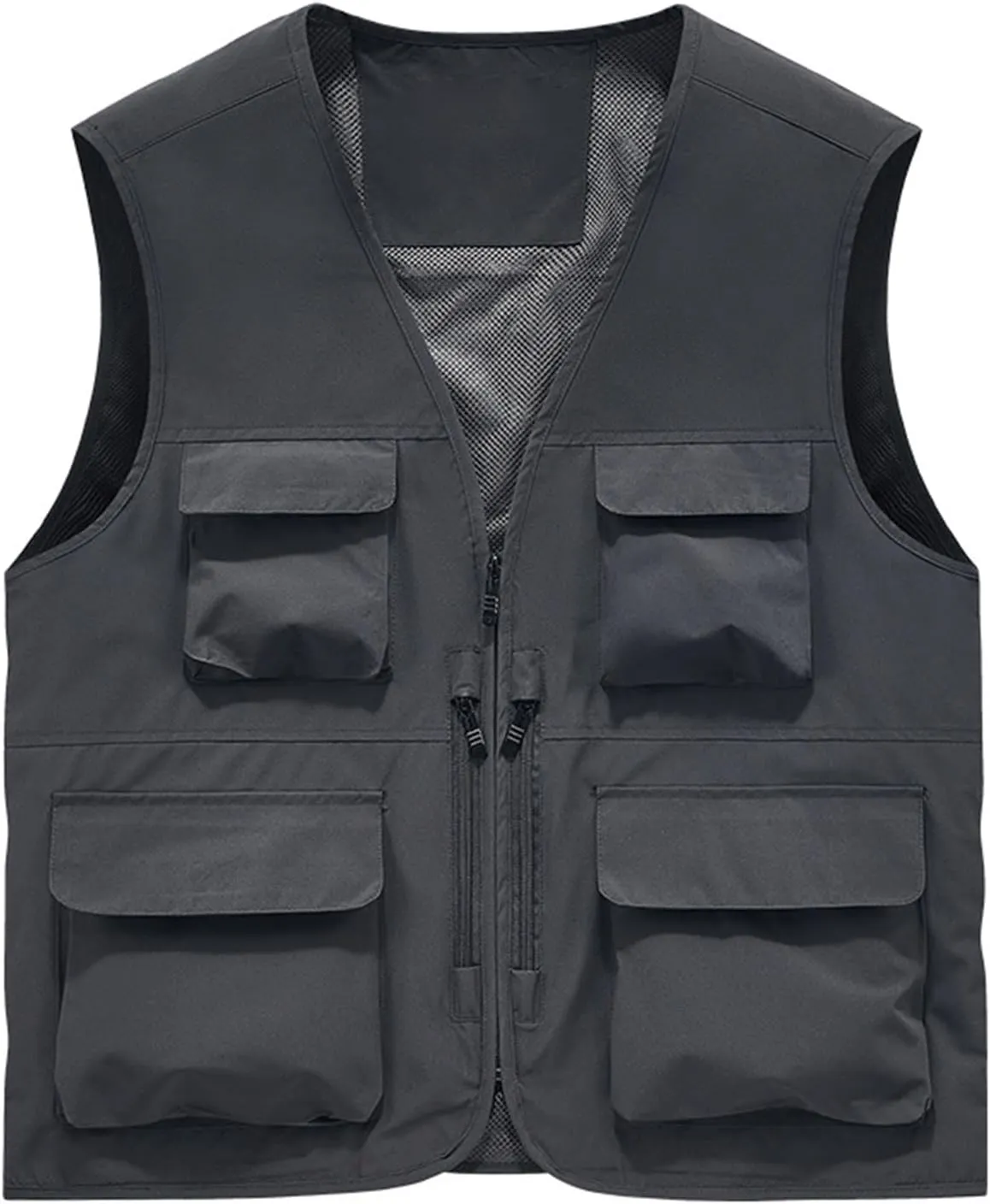 Men's Workout Hooded Tank Tops Sleeveless Hoodies Gym Workout Training Tees Bodybuilding Muscle Cut Off T-Shirts Lightweight Vest Men(Dark Gray-1,4X-Large)