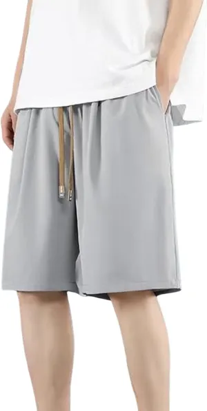 Men's Workout Shorts 5 Inch Quick Dry Running Gear Ice Silk Lightweight Training Athletic Short Pants with Pockets 2025
