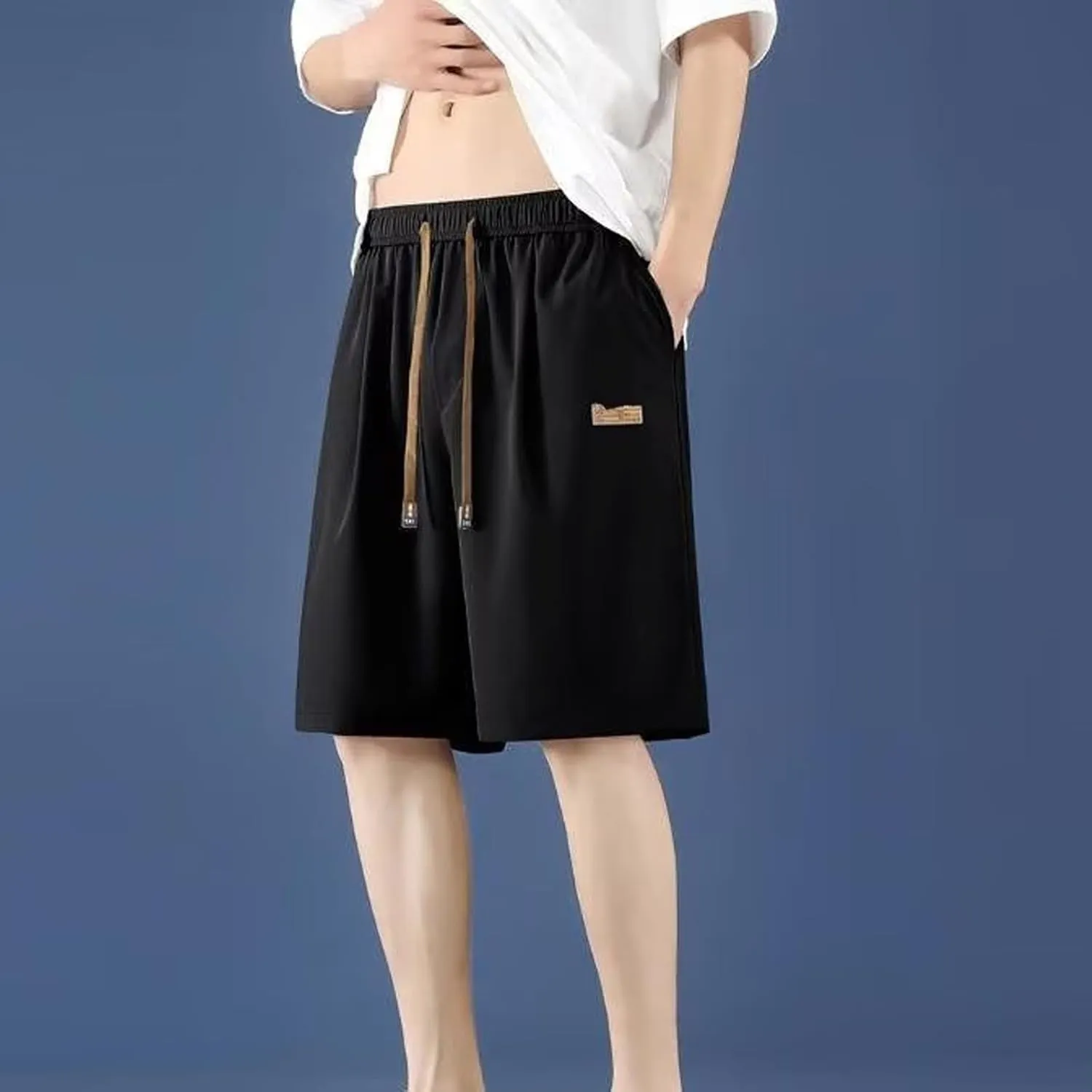 Men's Workout Shorts 5 Inch Quick Dry Running Gear Ice Silk Lightweight Training Athletic Short Pants with Pockets 2025