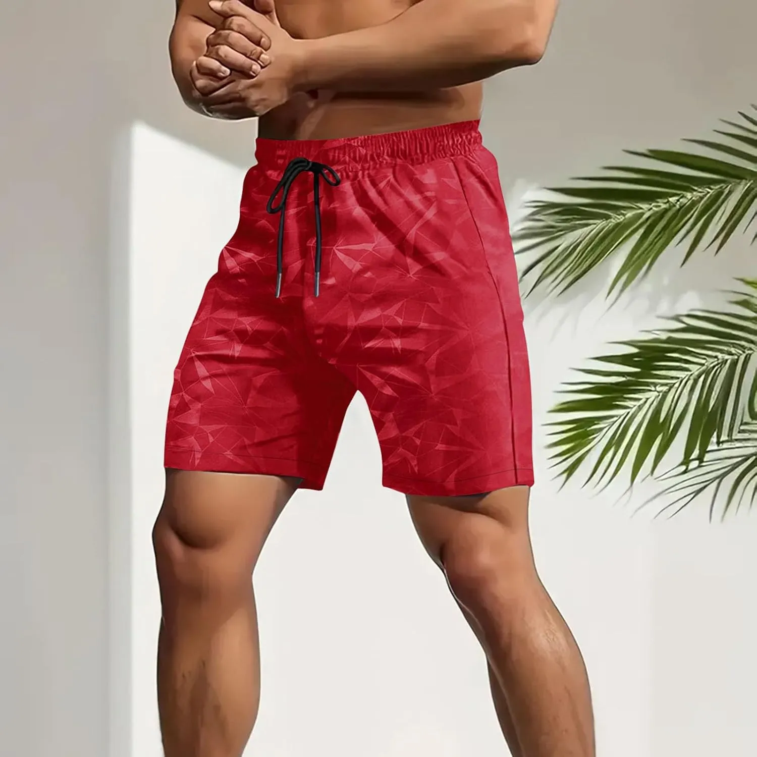 Men's Workout Shorts Quick Dry Athletic Running Sports Active Lightweight Gym Clothes Summer Beach Wear Mens Fashion