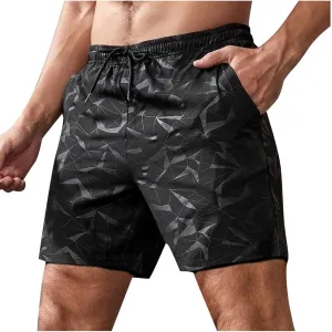 Men's Workout Shorts Quick Dry Athletic Running Sports Active Lightweight Gym Clothes Summer Beach Wear Mens Fashion