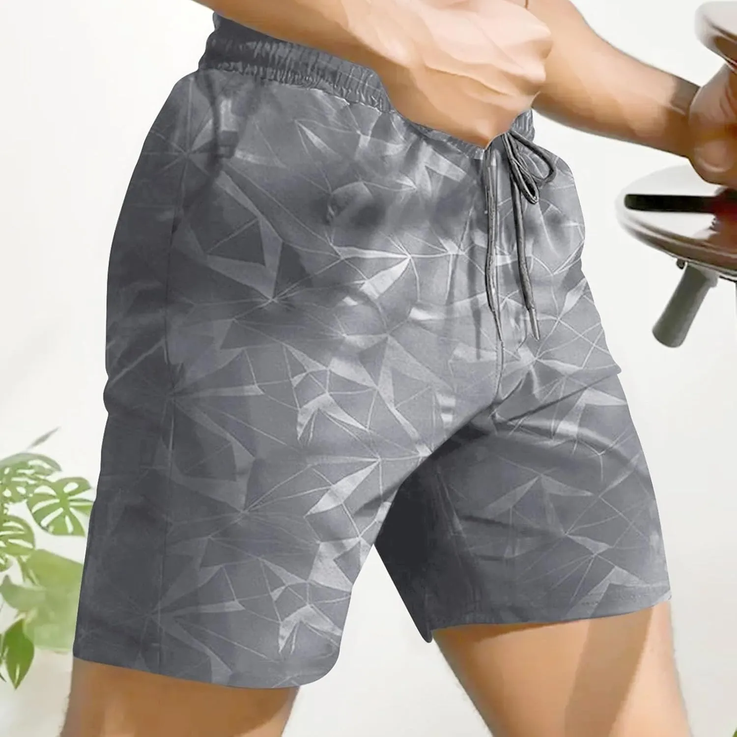 Men's Workout Shorts Quick Dry Athletic Running Sports Active Lightweight Gym Clothes Summer Beach Wear Mens Fashion