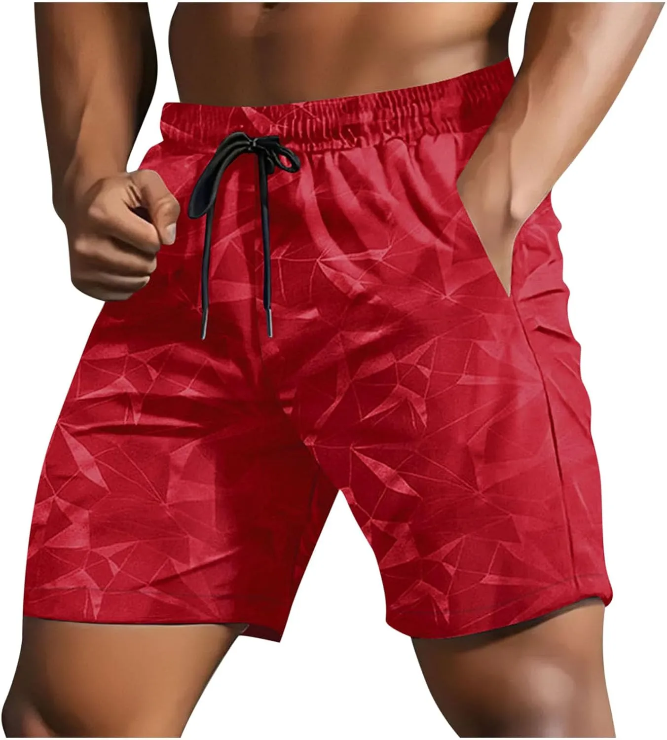 Men's Workout Shorts Quick Dry Athletic Running Sports Active Lightweight Gym Clothes Summer Beach Wear Mens Fashion