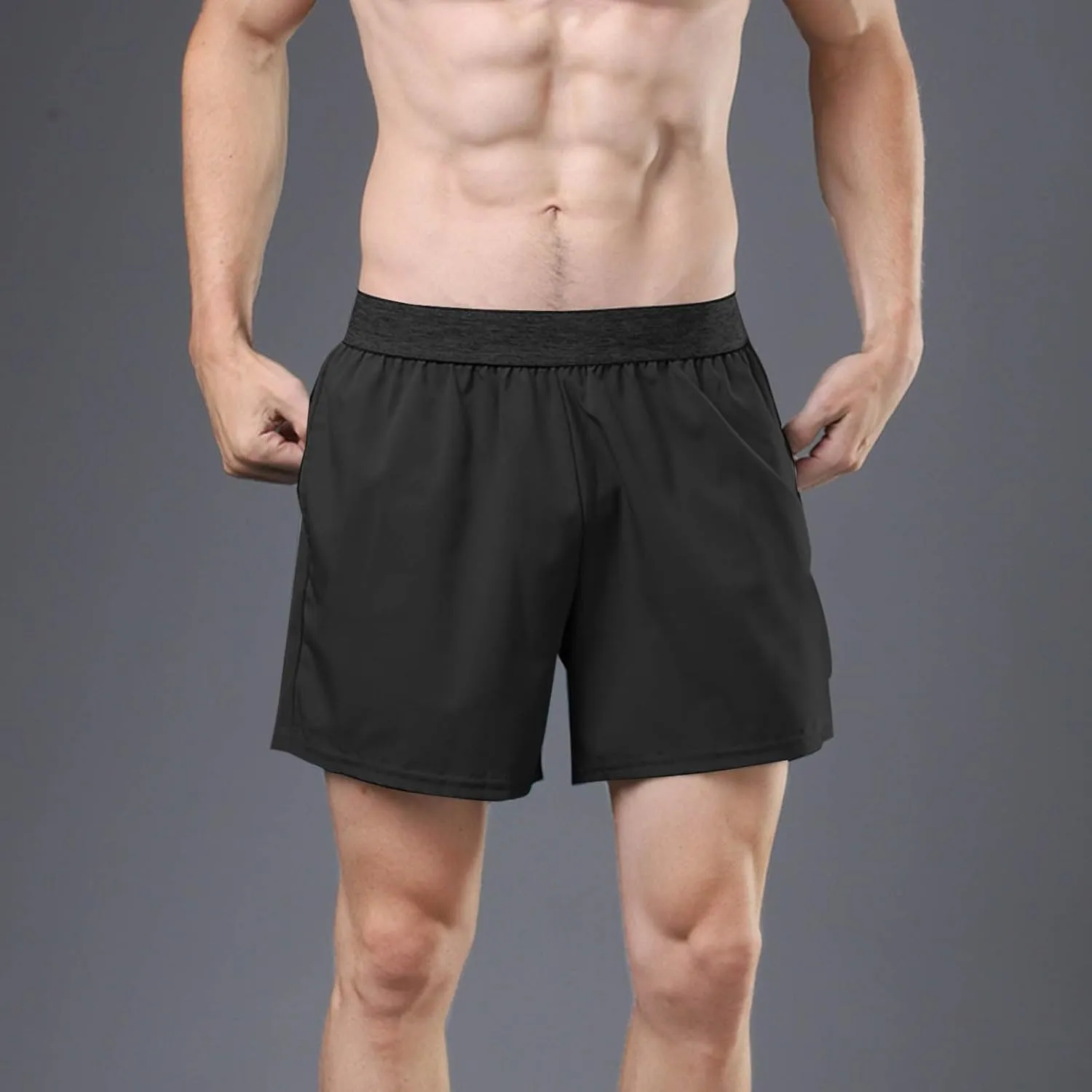 Moisture Wicking Shorts for Men Quick Dry Running Athletic Workout Gym Gear Lightweight Breathable Active Wear Summer