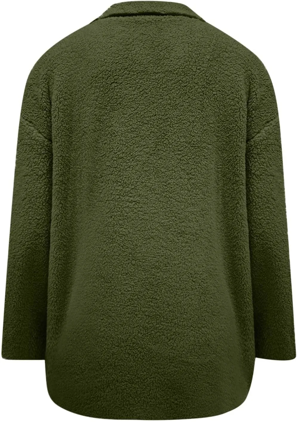 NBXNZWF Women's Winter Coats Long Sleeve Lapel Button Down Fleece Jacket Casual Trendy Fuzzy Warm Outerwear with Pockets