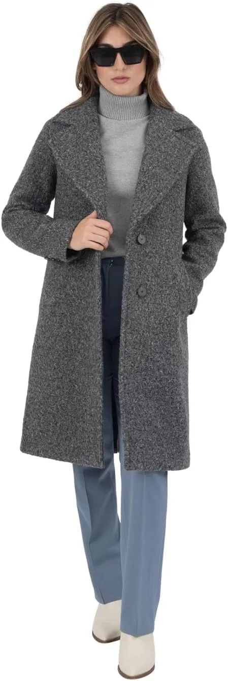 Nine West Women's Faux Wool Coat