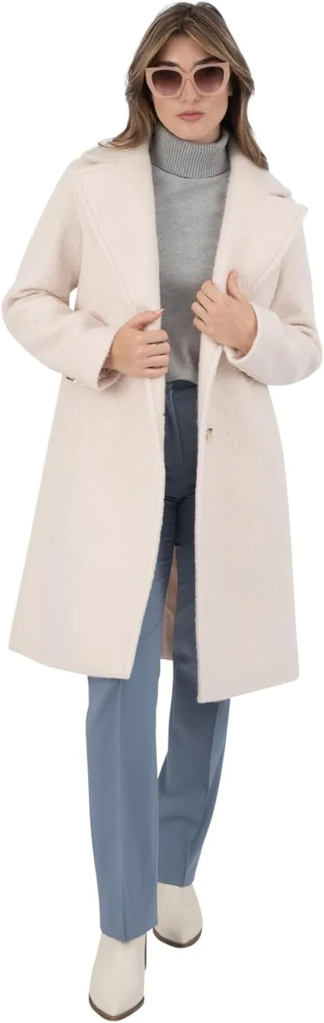 Nine West Women's Faux Wool Coat