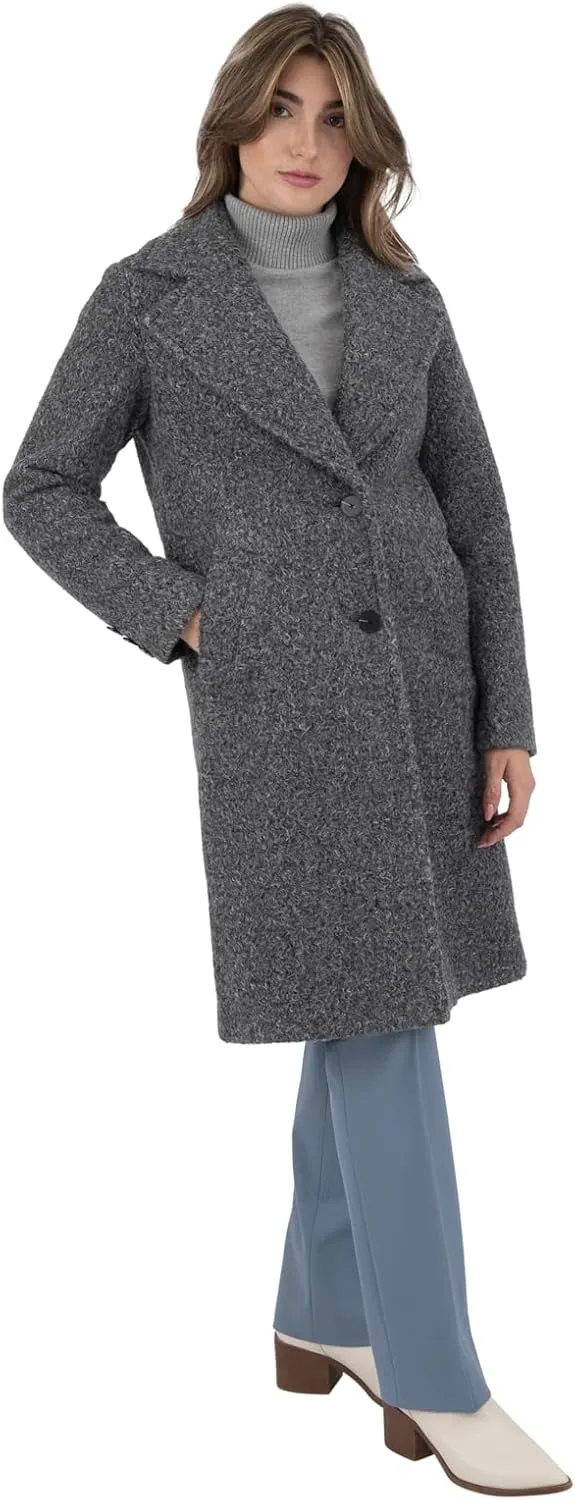 Nine West Women's Faux Wool Coat
