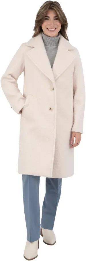 Nine West Women's Faux Wool Coat