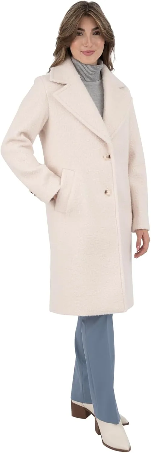 Nine West Women's Faux Wool Coat