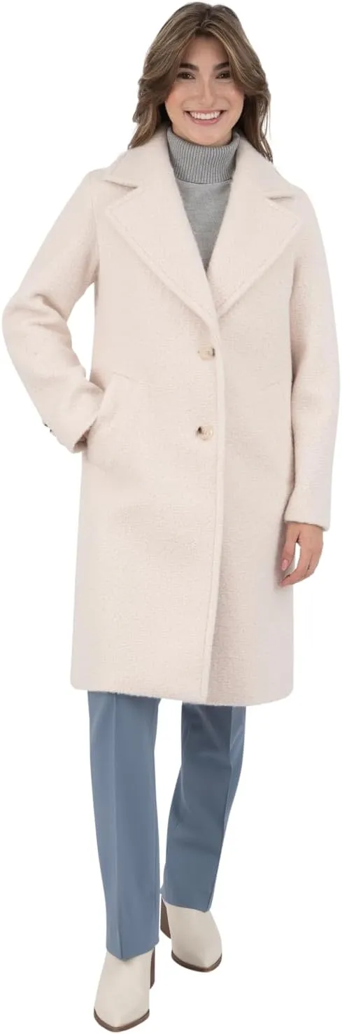 Nine West Women's Faux Wool Coat
