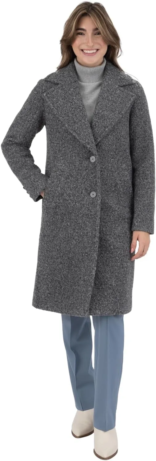 Nine West Women's Faux Wool Coat