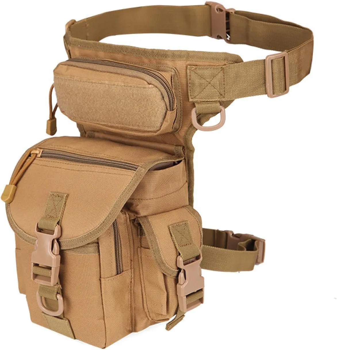 Oxford cloth camouflage single crossbody photography sports outdoor tactical waist leg bag