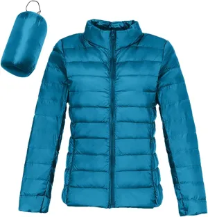 Puffer Jackets for Women Winter Warm Packable Down Jacket Ultra Light Slim Fit Hooded Jacket Short Duck Down Coat