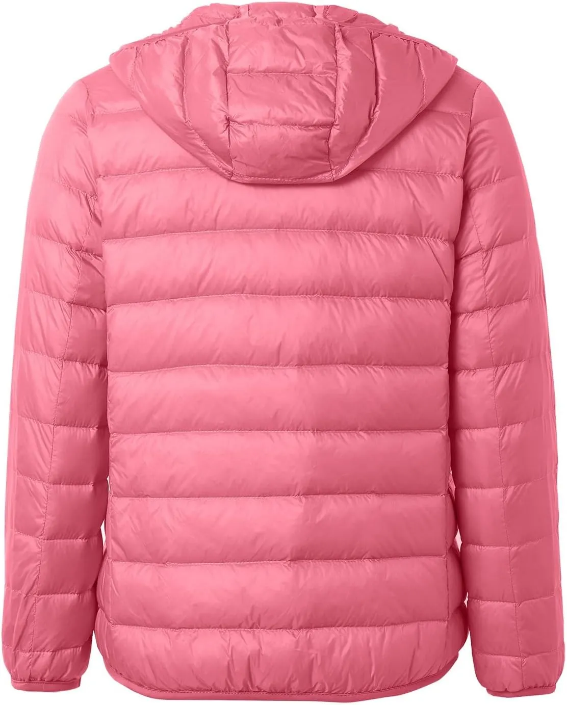 Quilted Jacket for Women Cropped Puffer Jacket Lightweight Slim Fit Winter Warm Duck Down Coat Stand Collar Outwear