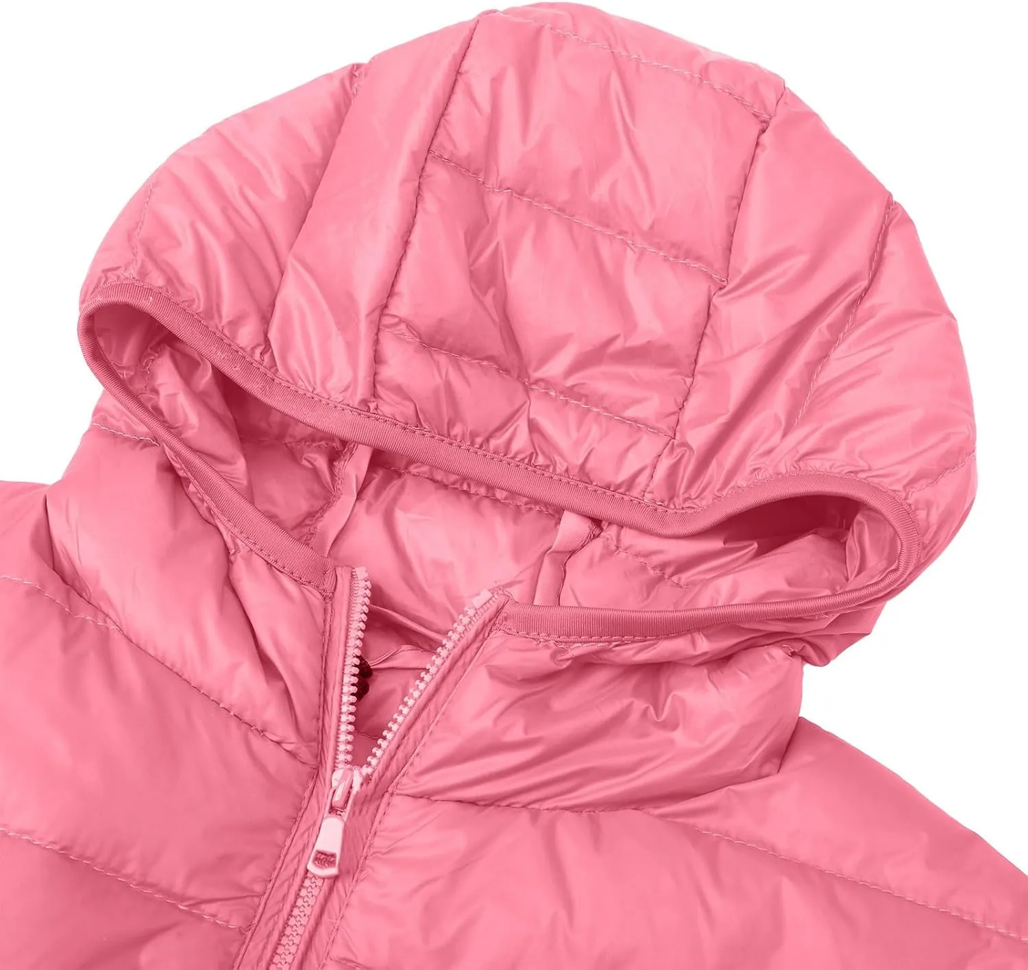 Quilted Jacket for Women Cropped Puffer Jacket Lightweight Slim Fit Winter Warm Duck Down Coat Stand Collar Outwear