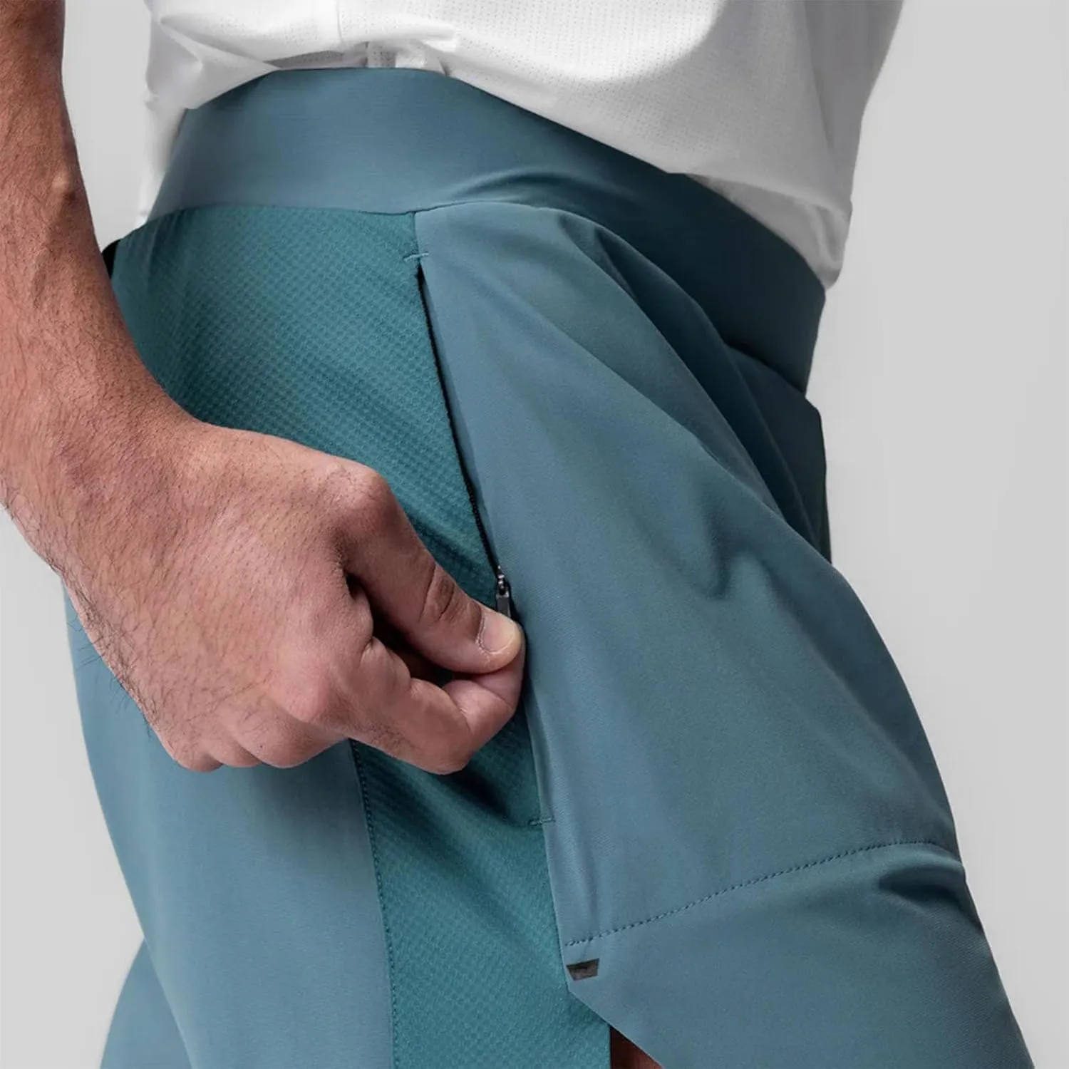Running Shorts for Men 3 Inch Quick Dry Gym Athletic Workout Sports Gear Outdoor Active Wear Summer with Zipper Pockets