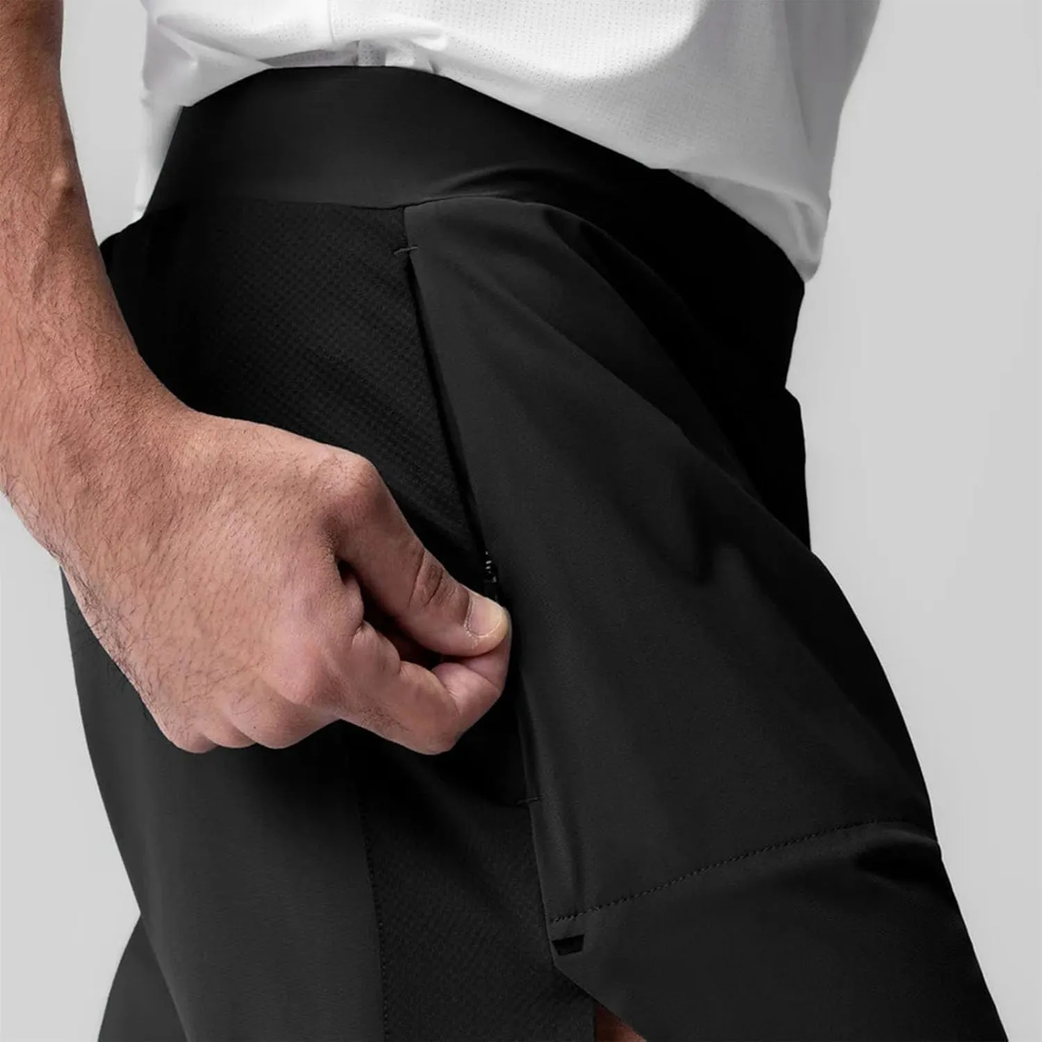 Running Shorts for Men 3 Inch Quick Dry Gym Athletic Workout Sports Gear Outdoor Active Wear Summer with Zipper Pockets