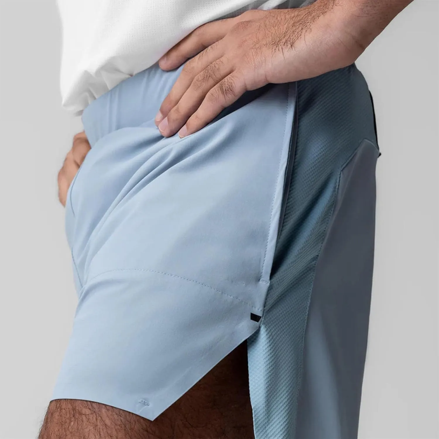 Running Shorts for Men 3 Inch Quick Dry Gym Athletic Workout Sports Gear Outdoor Active Wear Summer with Zipper Pockets