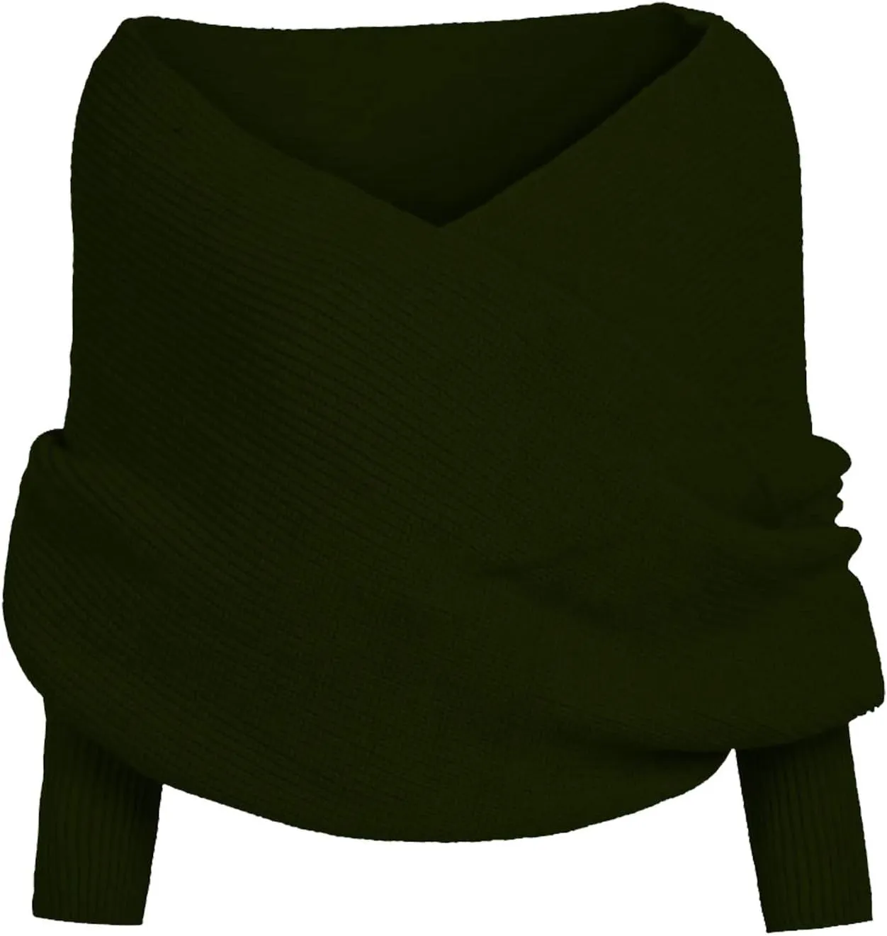 Scarf with Sleeves for Women, Shawl Wraps Knitted Cable Crochet Multifunctional Scarf Sweaters with Sleeves
