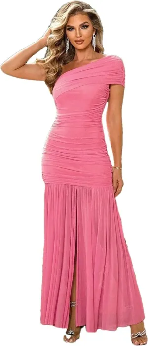 Sexy Backless White Maxi Mesh Dress Women Elegant Bodycon Birthday Party Dress Prom Evening Dresses