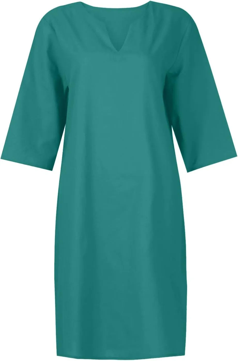 T-Shirt Dresses for Women Trendy Fall V Neck Half Sleeve Pleated Dress Womens Floral Vintage Elegant Midi Dresses