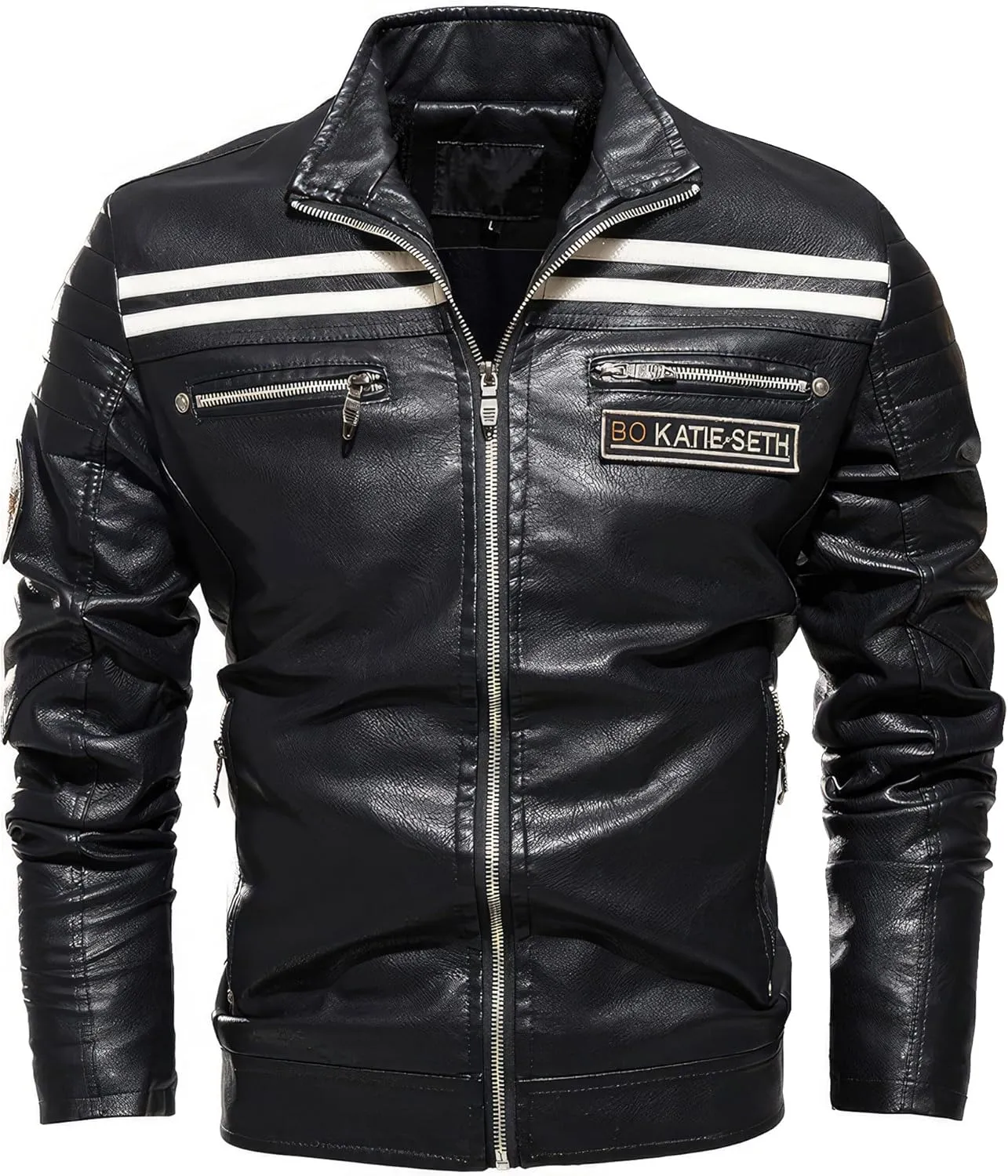The Next Mens Slim Leather Jackets Oblique Zipper Motorcycle Jackets Outwear Moto Biker Leather Coats