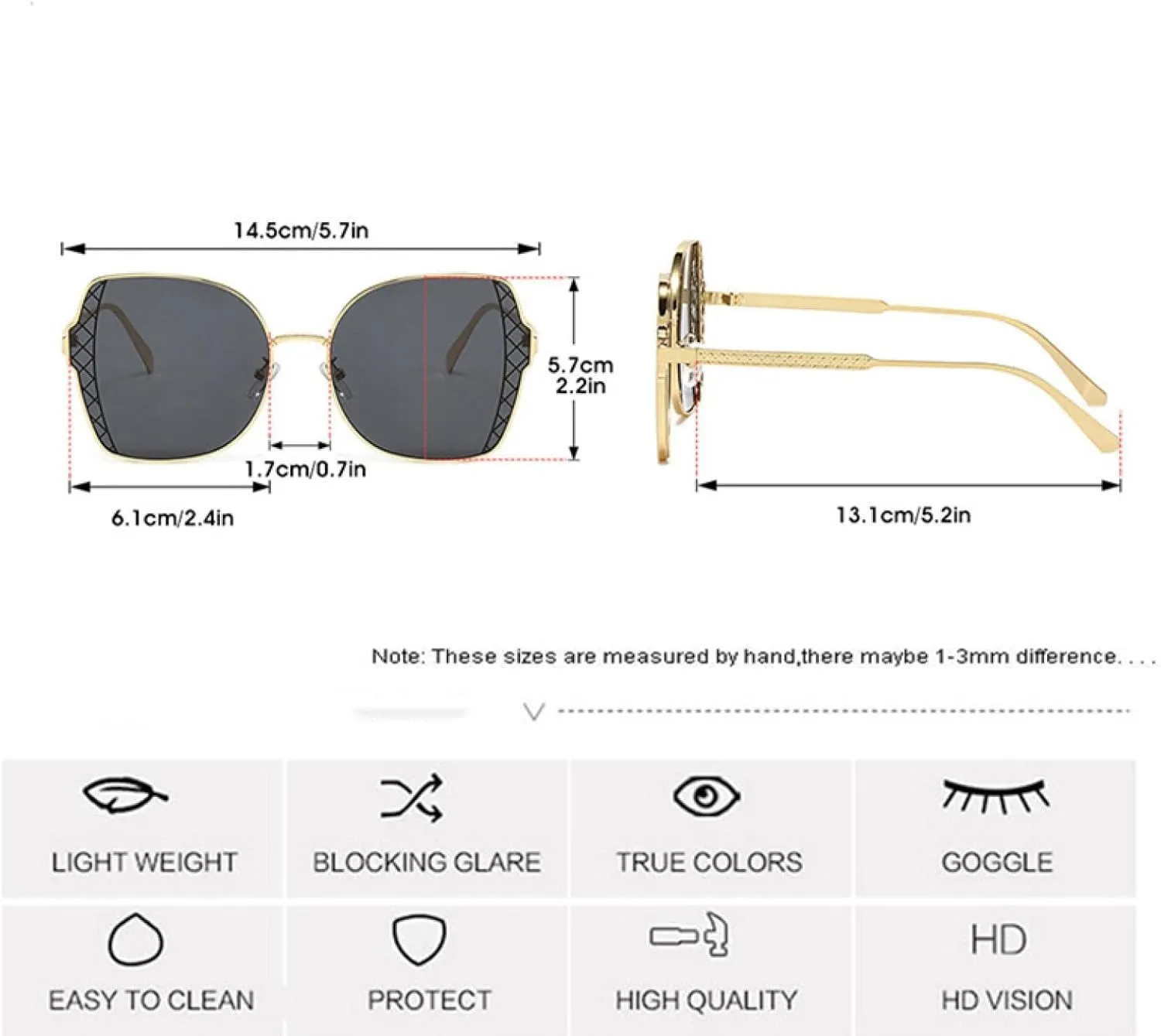 Vintage Metal Sunglasses Uv400 Gradient Brown Pink Shades Fashionable Sun Glasses for Men and Women