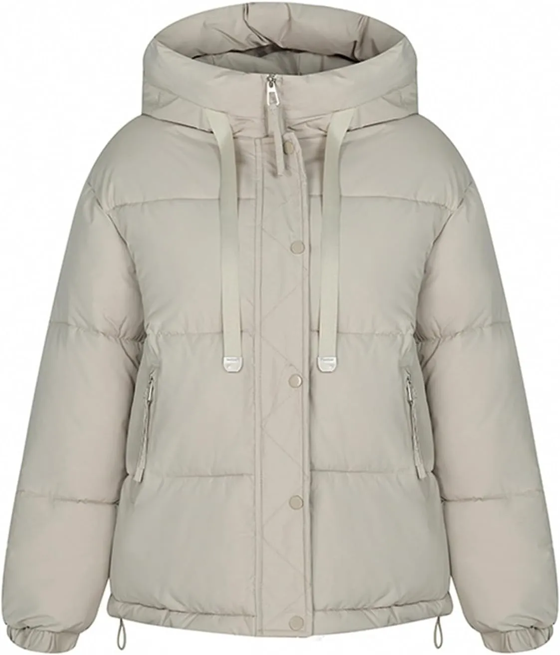 Warm Winter Coats for Women 2024 Trendy Loose Hooded Puffer Jacket Down Coat Puffy Wadded Jackets Overcoat