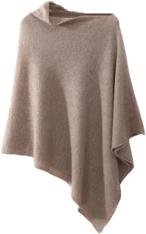 Women's Elegant Shawl Wraps Open Front Poncho Oversized Sweaters Chunky Knit Loose Outwear