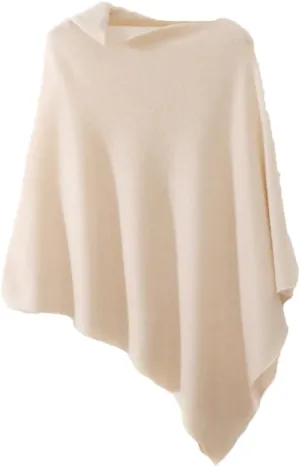 Women's Elegant Shawl Wraps Open Front Poncho Oversized Sweaters Chunky Knit Loose Outwear
