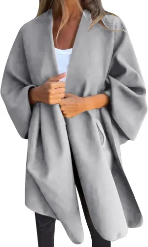 Women's Elegant Shawl Wraps Oversized Open Front Poncho Cape Sweaters Finely Draped Evening Wedding Dressy Shawls