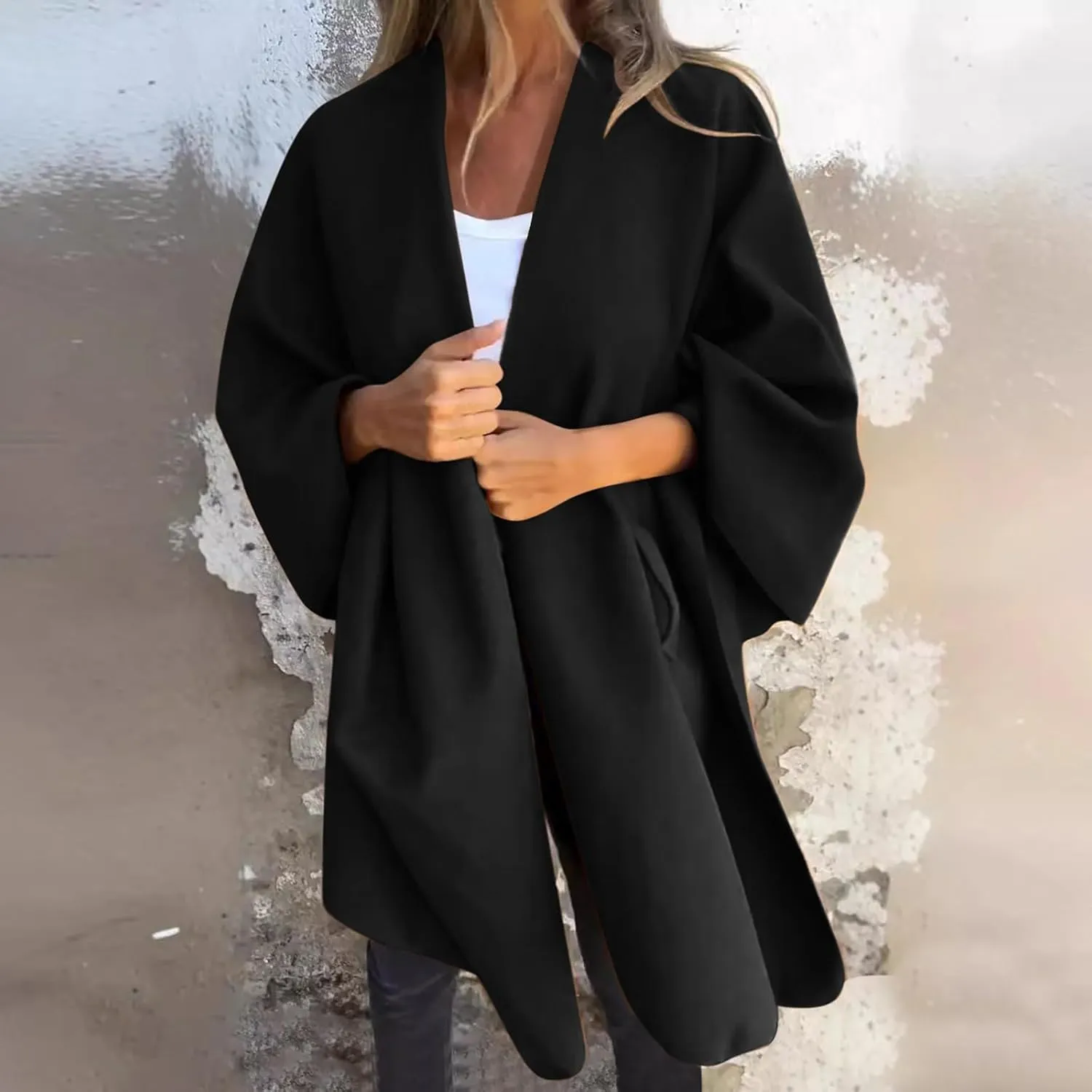 Women's Elegant Shawl Wraps Oversized Open Front Poncho Cape Sweaters Finely Draped Evening Wedding Dressy Shawls