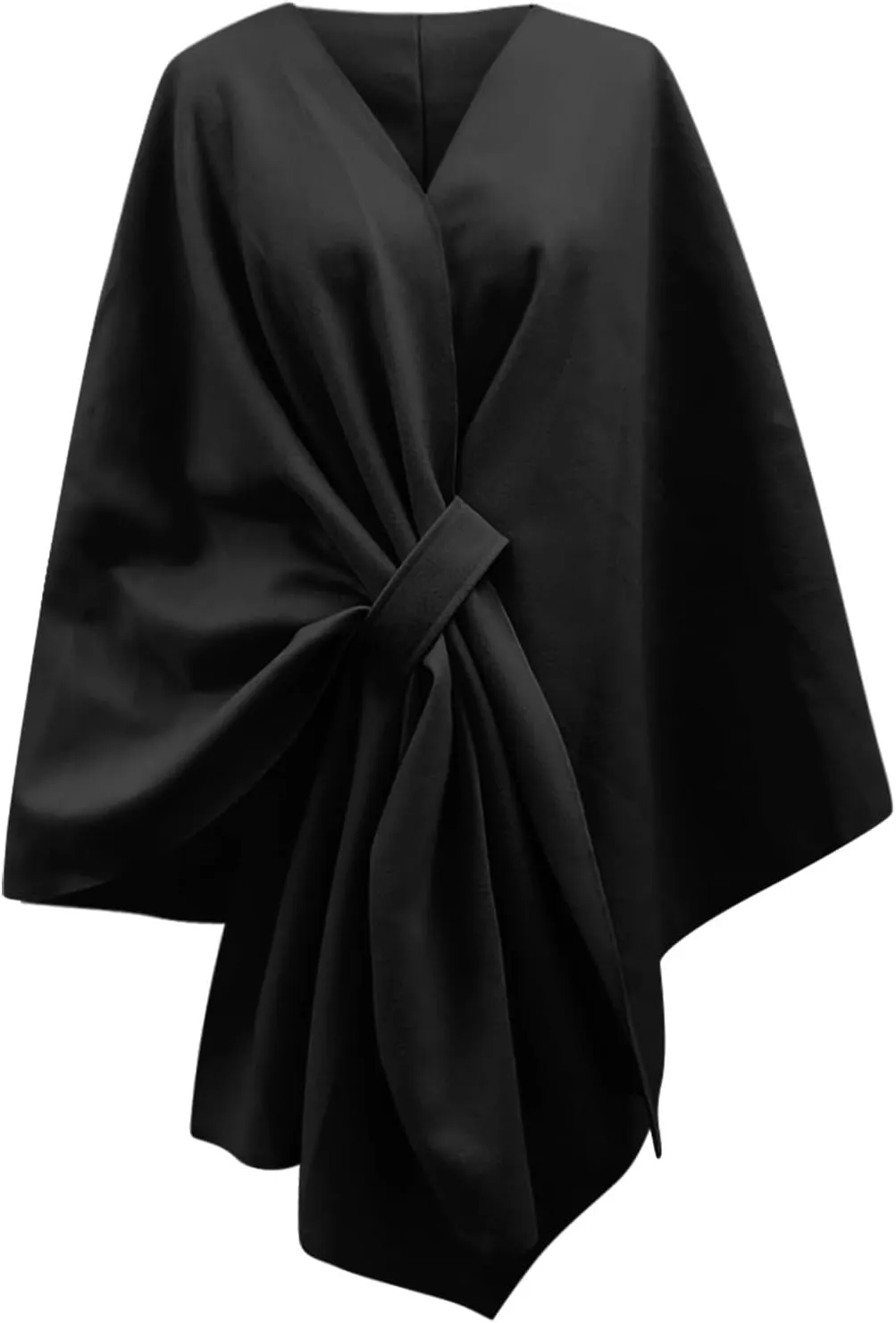 Women's Elegant Shawl Wraps Oversized Open Front Poncho Cape Sweaters Finely Draped Evening Wedding Dressy Shawls