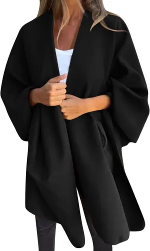 Women's Elegant Shawl Wraps Oversized Open Front Poncho Cape Sweaters Finely Draped Evening Wedding Dressy Shawls