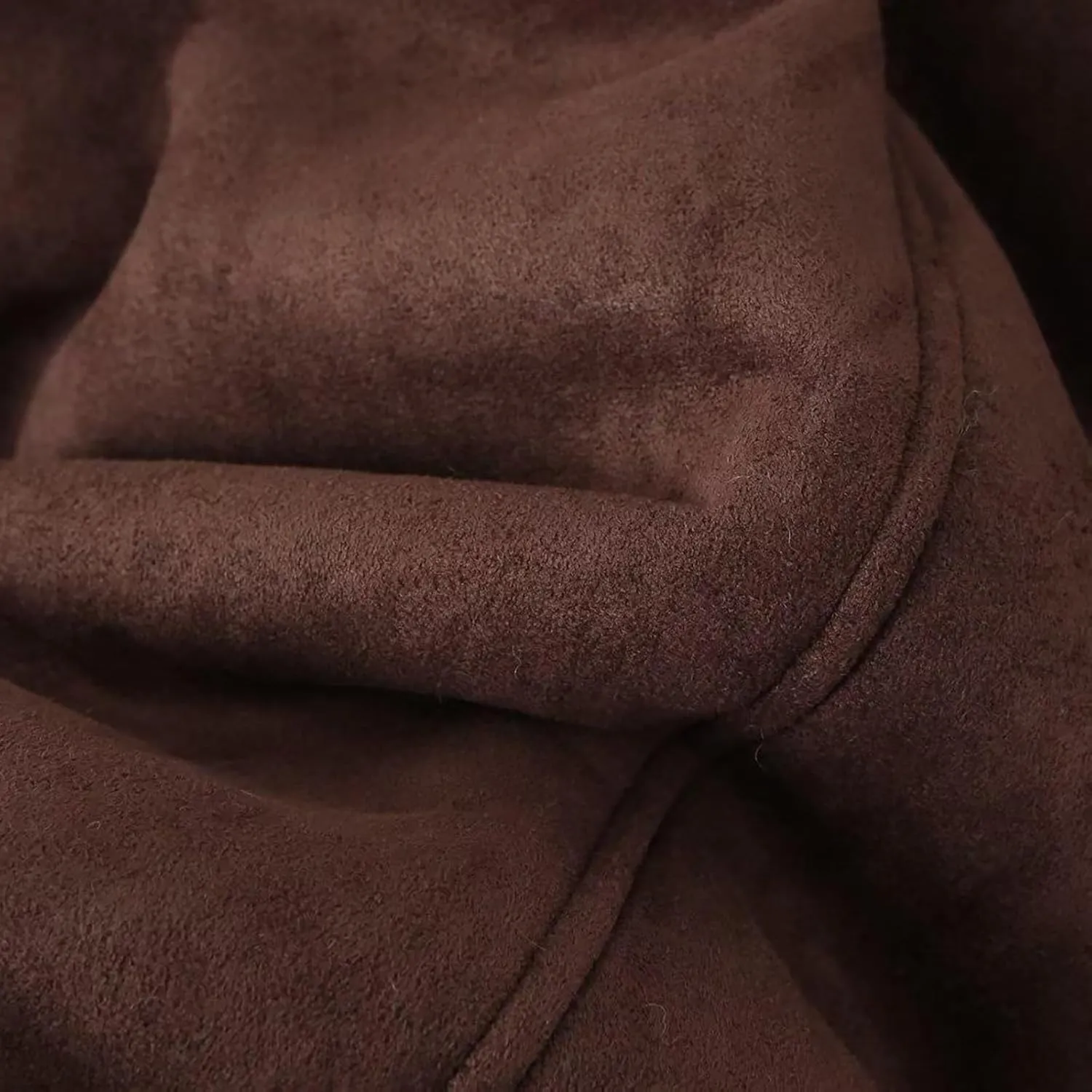 Women's Lapel Collar Single Breasted Fall Winter Warm Coats Wool Blend Pea Coats Casual Solid Color Mid Long Outerwear