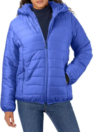Women's Puffer Coat Casual Lightweight Zip Up Mama Warm Short Winter Down Jacket Hooded Quilted Jackets with Pockets