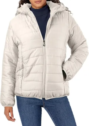 Women's Puffer Coat Casual Lightweight Zip Up Mama Warm Short Winter Down Jacket Hooded Quilted Jackets with Pockets
