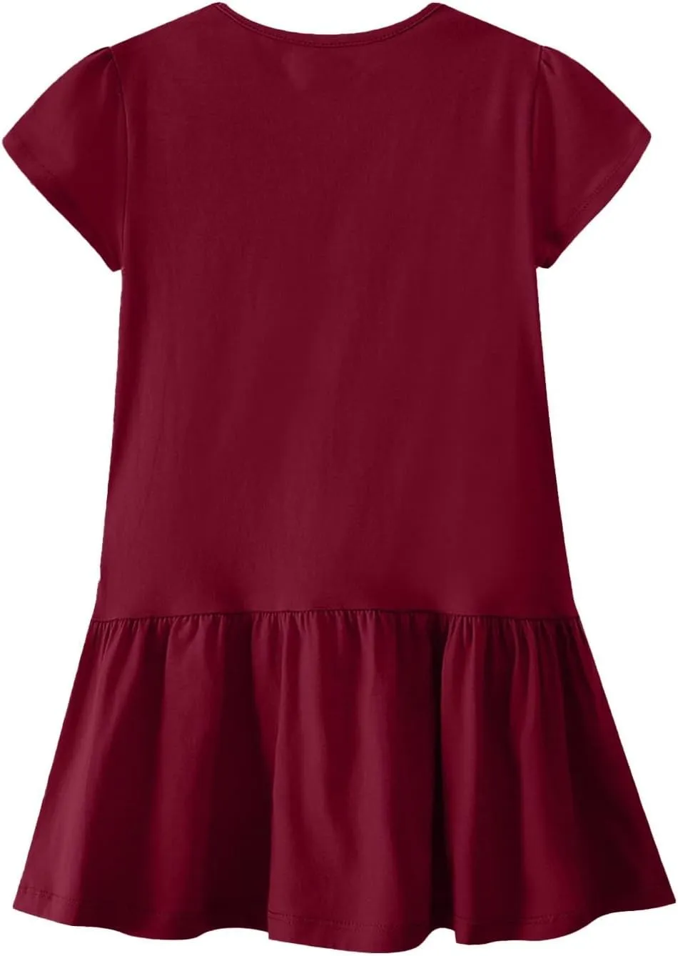 Womens Summer T Shirt Dress Casual V Neck Short Sleeve Mini Sundress Ruffled Hem A Line Short Dresses 2025