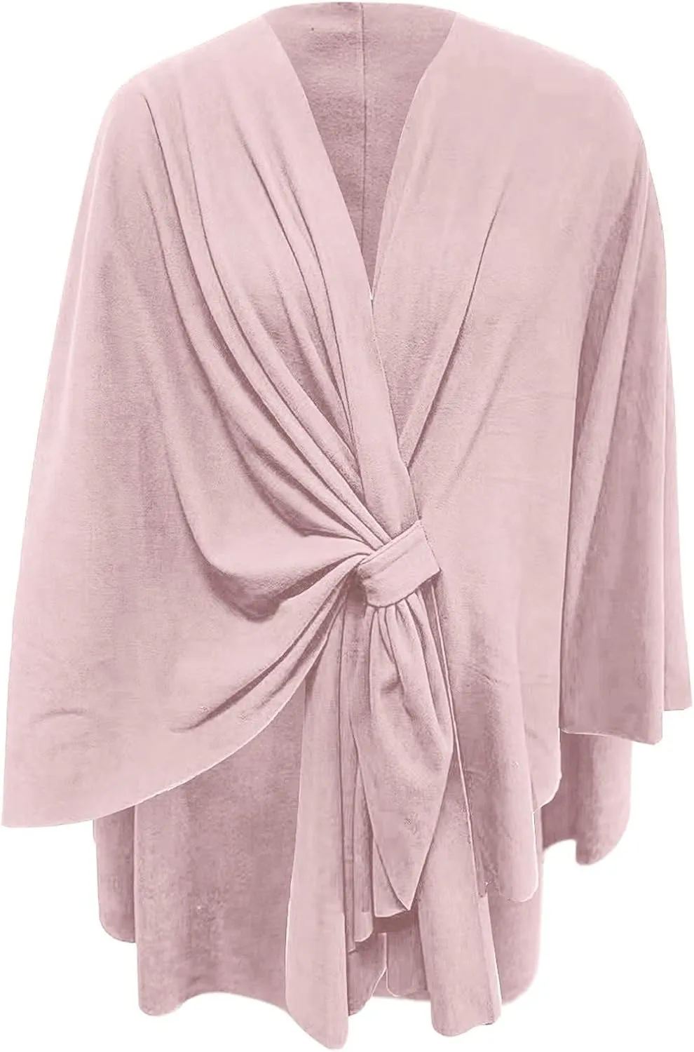 Women's Warm Pashmina Knit Tassel Open Front Poncho Sweater Scarf Cape Shawl Wrap Cardigan Coat Gifts for Fall Winter
